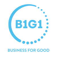 B1G1 BFG Logo - Cyan